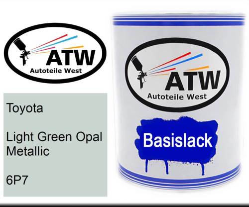 Toyota, Light Green Opal Metallic, 6P7: 1L Lackdose, von ATW Autoteile West.